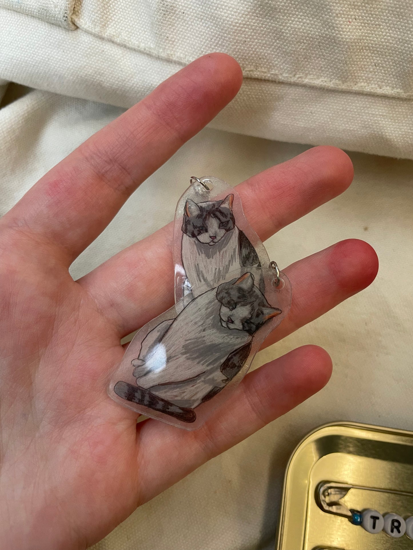Customisable pet Keyring
